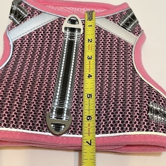 Pangdi Cat feline Pink Gray adjustable Pet Harness and attachable Leash Sz Large - Picture 6 of 9